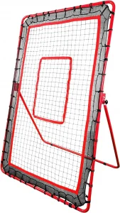 Easy Set Up Pitch Back Net with Adjustable Angles for Pop Fly, Line Drives, and Grounders