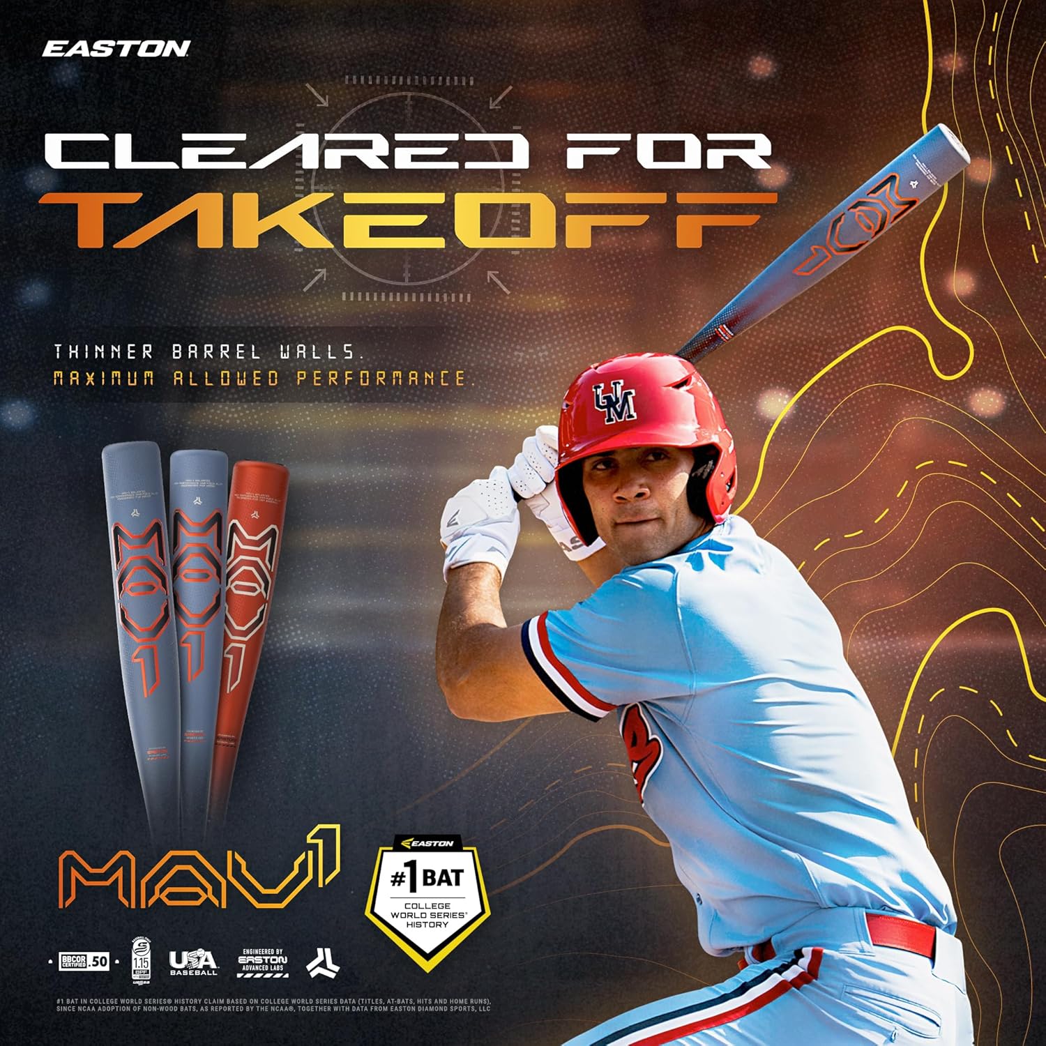 Easton 2025 MAV1 USA Bat