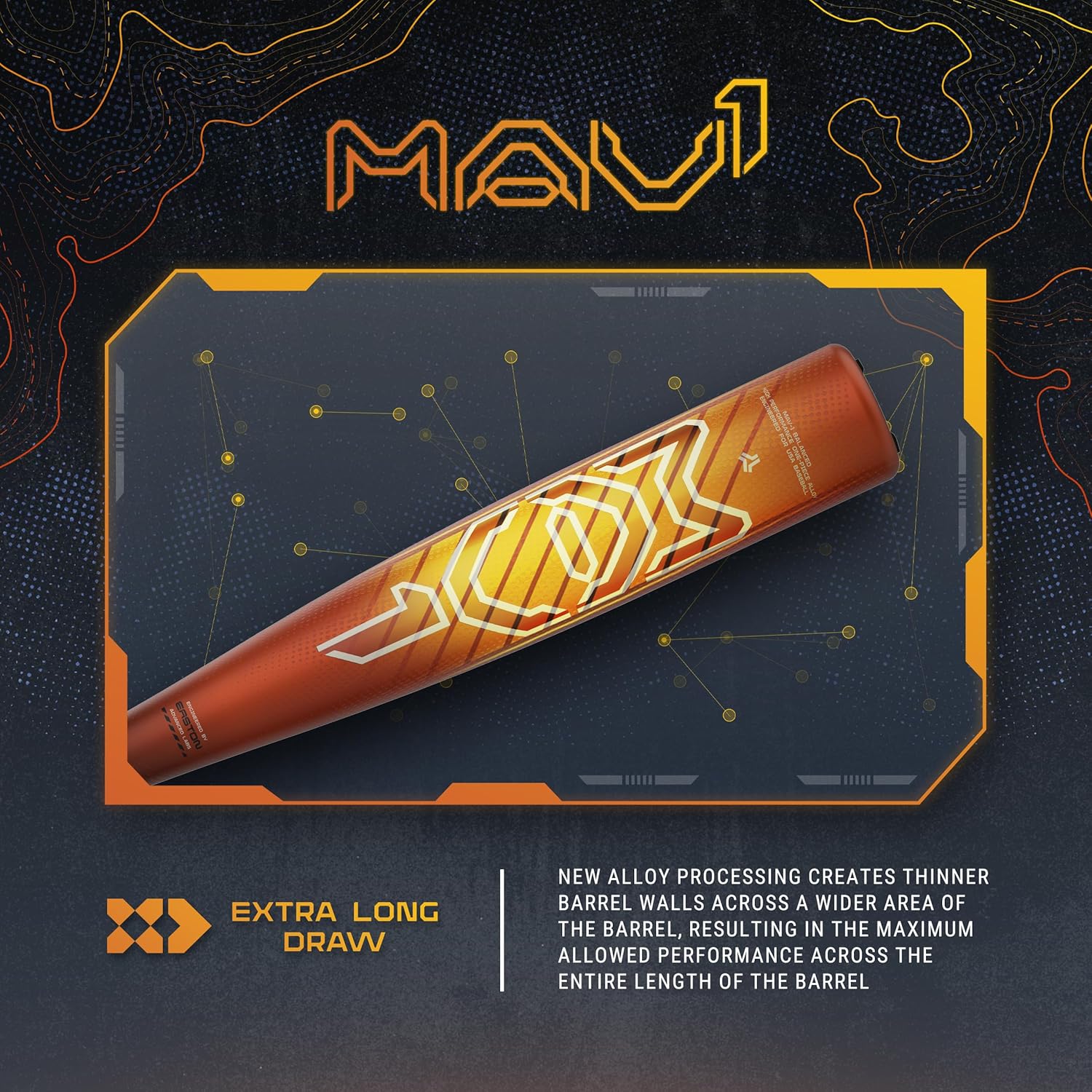 Easton 2025 MAV1 USA Bat