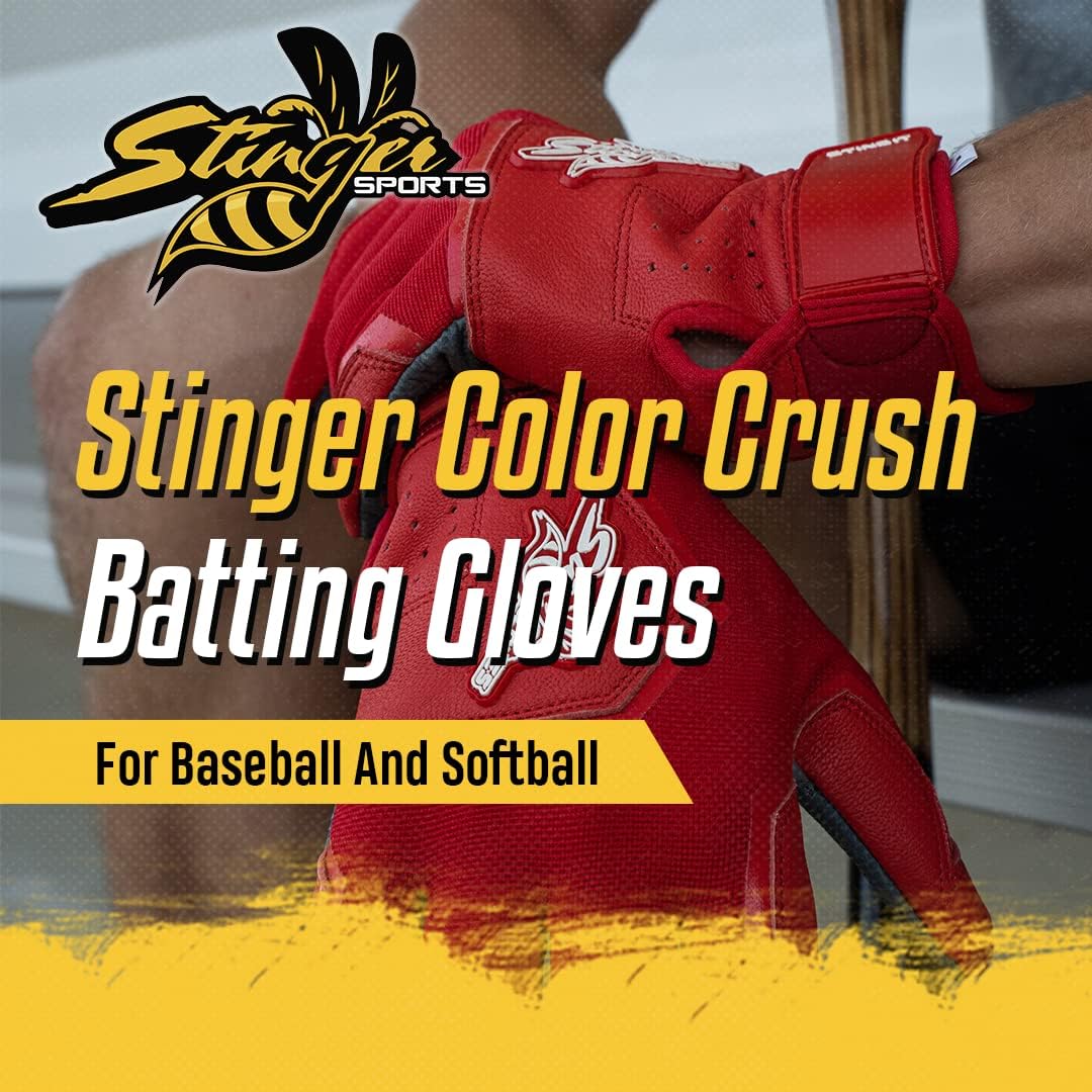 Stinger Sports Traditional Short Cuff Batting Gloves