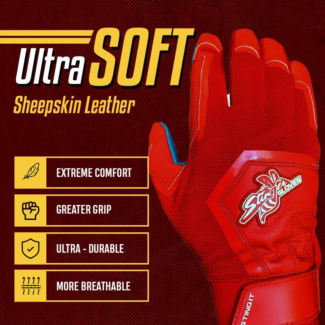 Stinger Sports Traditional Short Cuff Batting Gloves