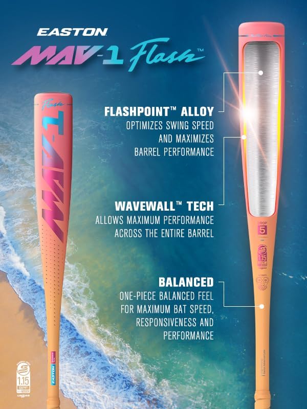 2026 Easton MAV1 Flash Baseball Bat | USSSA |