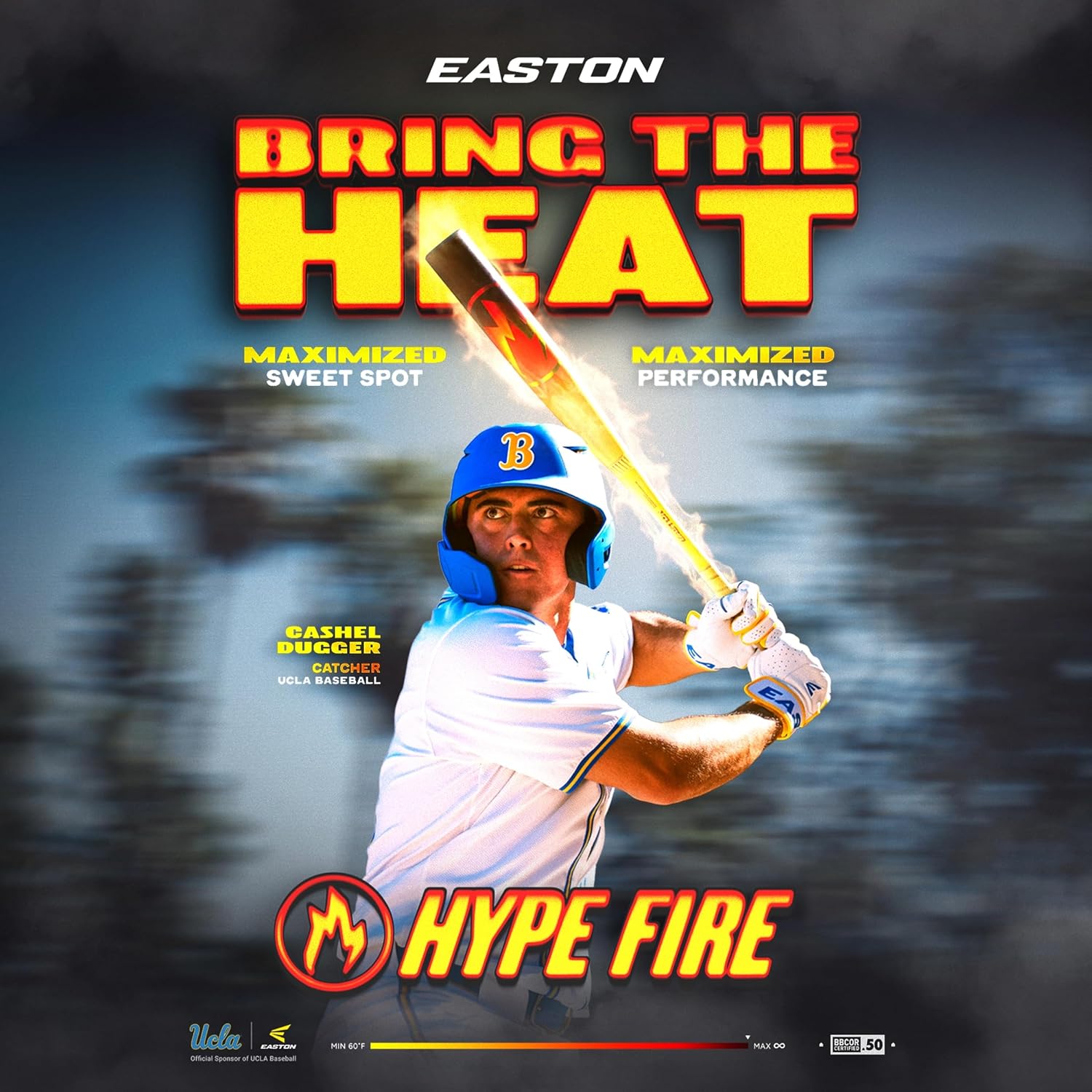 2026 Easton Hype Fire Baseball Bat | BBCOR