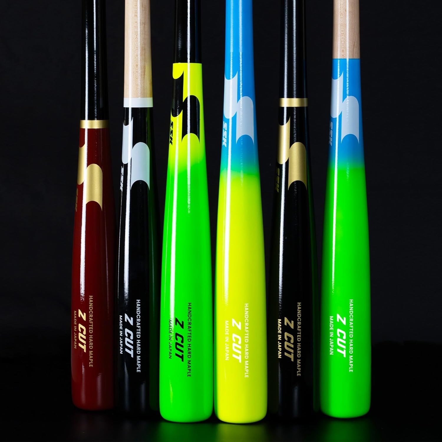 Z Cut Maple Wood Baseball Bat - Made in Japan - Balanced - Durable